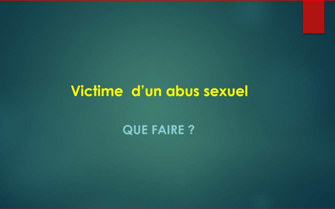 Ministère de la Justice – Campagne lutte contre abus sexuels