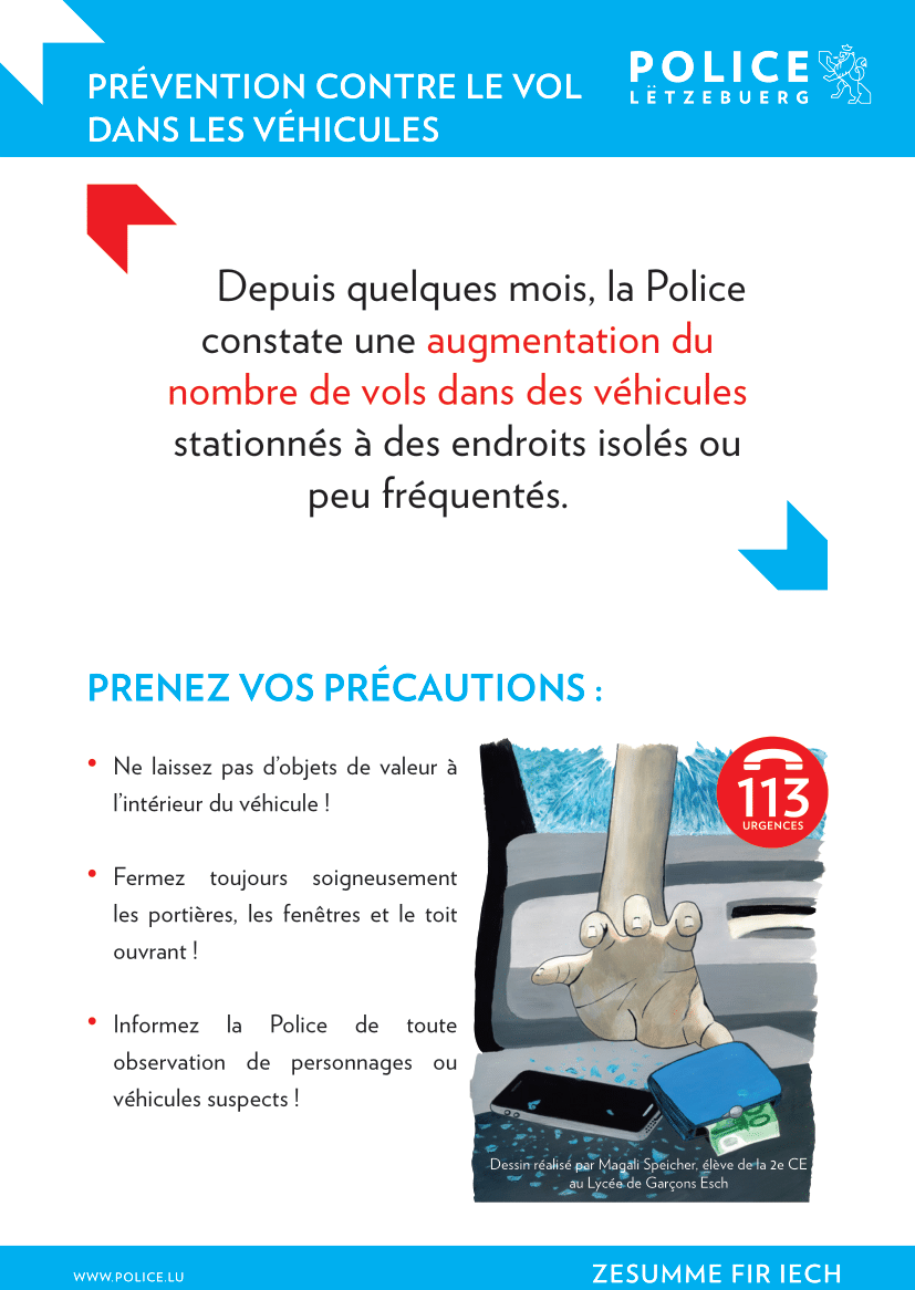 PRÉVENTION CONTRE LE VOL