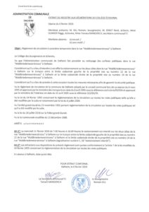 Dalheim; Waldbriedemeserstrooss règlement circulation stationnement