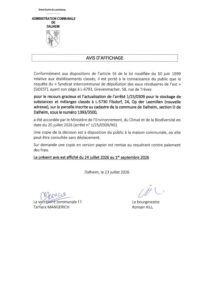 Avis REIDER avis au public art. 16 SIDEST pour le Stockage de substances et mélanges classés (actualisation arrêté 1-25-0309) 20260723