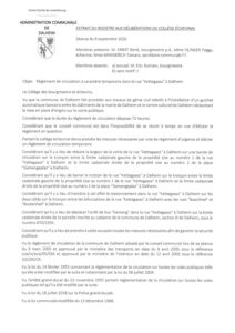 Dalheim; Kettegaass règlement circulation stationnement ex 20260908