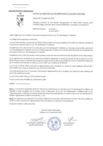 Dalheim; Om Bombaasch règlement circulation route barrée 20260922